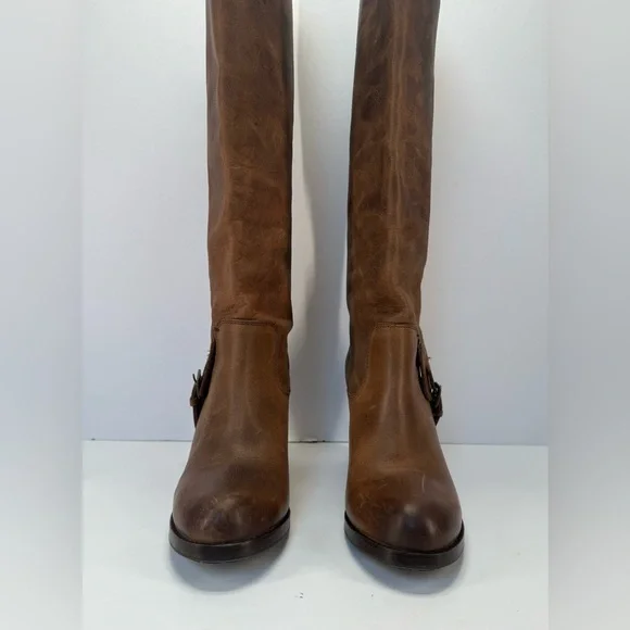 Ariat Gold Coast crushed stone Brown Leather casual country Heeled Boots 8 B - Picture 5 of 16